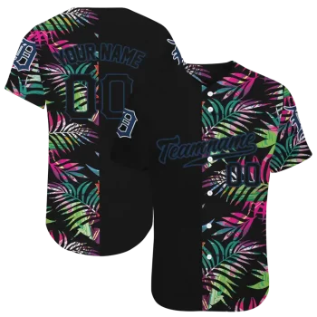 custom detroit tigers palm leaf black jersey best selling