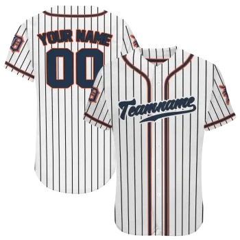 custom detroit tigers pinstripe lines white jersey best selling