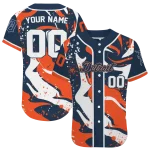 custom detroit tigers splash swirl navy jersey best selling