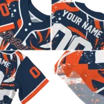 custom detroit tigers splash swirl navy jersey best selling