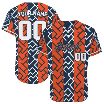 custom detroit tigers squares grid navy jersey best selling