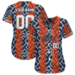 custom detroit tigers squares grid navy jersey best selling