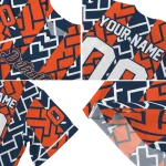 custom detroit tigers squares grid navy jersey best selling