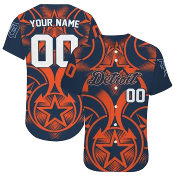 custom detroit tigers star circle navy jersey best selling