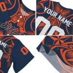 custom detroit tigers star circle navy jersey best selling