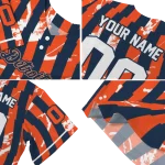 custom detroit tigers stripe paint navy jersey best selling