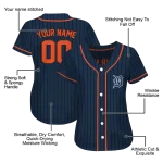 custom detroit tigers stripe pattern navy jersey best selling
