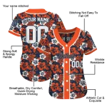 custom detroit tigers tropical hibiscus orange jersey best selling