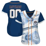 custom houston astros arrow fade blue white jersey best selling