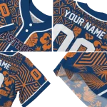 custom houston astros pineapple palm geo blue jersey best selling