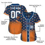 custom houston astros star burst orange jersey best selling
