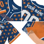 custom houston astros star burst orange jersey best selling