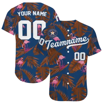 custom houston astros tropical flamingo blue jersey best selling