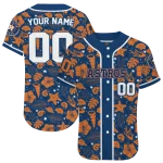 custom houston astros tropical hibiscus seashells blue jersey best selling