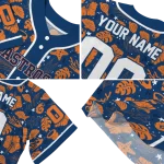 custom houston astros tropical hibiscus seashells blue jersey best selling