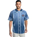 custom houston astros wavy flow blue jersey best selling