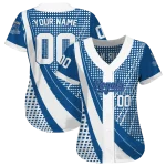 custom kansas city royals curved stripes royal blue white jersey best selling