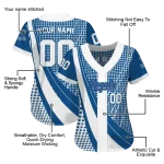 custom kansas city royals curved stripes royal blue white jersey best selling