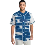 custom kansas city royals edgy stripes royal blue jersey best selling
