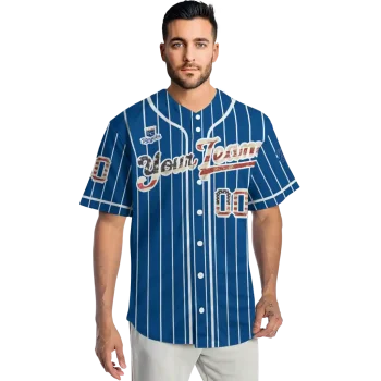 custom kansas city royals vertical stripes royal blue jersey fashion forward
