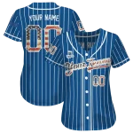 custom kansas city royals vertical stripes royal blue jersey best selling
