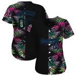custom los angeles angels palm leaf black jersey best selling
