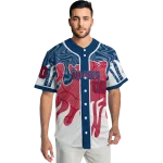 custom los angeles angels pattern drip blue white jersey best selling