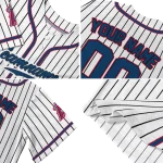 custom los angeles angels pinstripe lines white jersey best selling