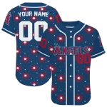 custom los angeles angels snowflake festive blue jersey best selling