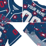 custom los angeles angels snowflake festive blue jersey best selling