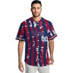 custom los angeles angels stripe paint blue jersey best selling