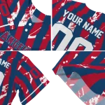 custom los angeles angels stripe paint blue jersey best selling