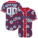 custom los angeles angels tropical hibiscus red jersey best selling