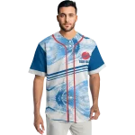 custom los angeles dodgers arrow fade blue white jersey best selling