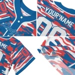 custom los angeles dodgers camo splash blue jersey best selling