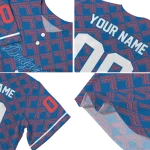 custom los angeles dodgers chevron interlock blue jersey best selling