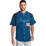 custom los angeles dodgers chevron rhythm blue jersey best selling