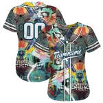 custom los angeles dodgers geometric fusion aqua jersey best selling
