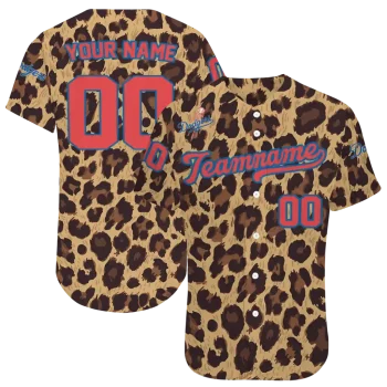 custom los angeles dodgers leopard spot jersey best selling