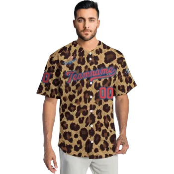 custom los angeles dodgers leopard spot jersey fashion forward