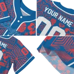 custom los angeles dodgers pineapple palm geo blue jersey best selling