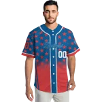 custom los angeles dodgers star burst red jersey best selling