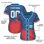 custom los angeles dodgers star burst red jersey best selling