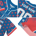 custom los angeles dodgers star burst red jersey best selling