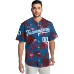 custom los angeles dodgers tropical flamingo blue jersey best selling