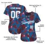 custom los angeles dodgers tropical flamingo blue jersey best selling