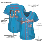 custom miami marlins vertical stripes blue jersey best selling