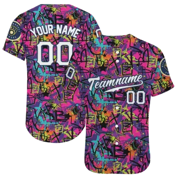 custom milwaukee brewers graffiti tag jersey best selling
