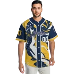 custom milwaukee brewers splash swirl navy blue jersey best selling