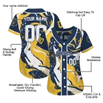 custom milwaukee brewers splash swirl navy blue jersey best selling